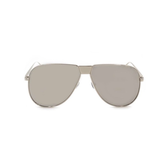 Silver Mirror Lens Oversized Sunglasses - Picture 3 of 4